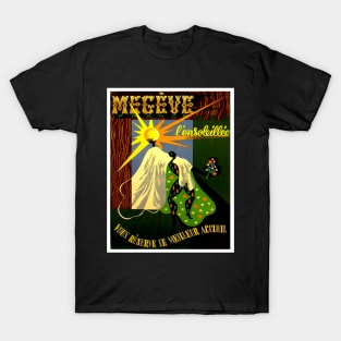 Megeve France Travel Advertising Print T-Shirt